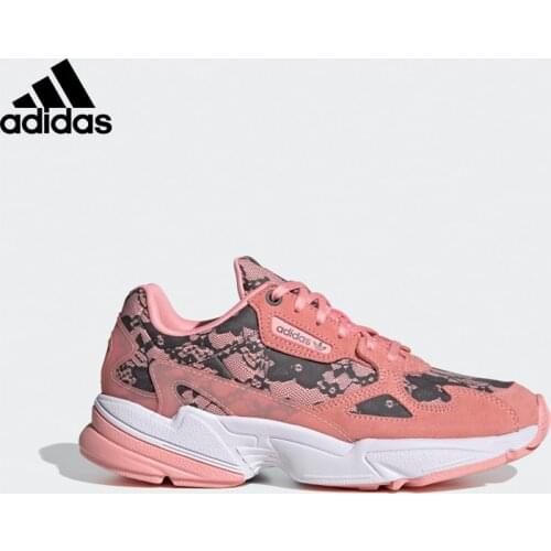 Original Adidas Falcon Women Pink Sport Shoes EF4981 Adidas Sneaker