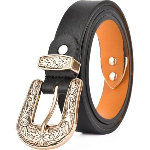 New Women Western Cowgirl Waist Belt Metal Buckle Waistband New Hot Belts for Womens Luxury Designer Brand Waist Belts 2.5cm
