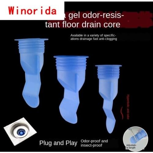 Toilet Sewer Toilet Floor Drain Deodorant Core Washing Machine Floor Drain Deodorant Anti - Overflow Silicone Core Household