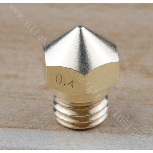 4pcs 3D Printer MK10 Extruder Nozzle M7 thread For Creator pro, Wanhao D4 and I3, Dremel 3D Printer, 0.3mm/ 0.4mm ~1.0mm