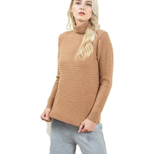 Warm Long Sleeve Womens Autumn Winter Turtleneck Thickening Women Sweater 100% Cashmere Sweater Knitting Jumper Female Pullover