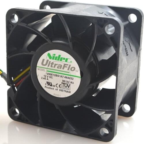 FOR NIEDC V60E12BS1A7-09A032 12V 2.45A 6CM 6038 Violent High Speed cooling Fan