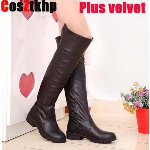 Women shoes 2020 fashion Attack on Titan cosplay long boots Shingeki no Kyojin Over-the-Knee boots Eren Jaeger Ackerman Shoes