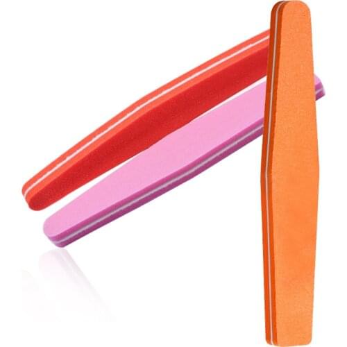 Diamond Sponge Nail Art Tips Buffer 100/180 Sanding Block Buffing Files DIY Color Random