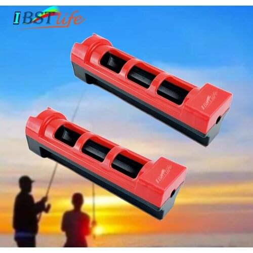 2X ABS Plastic Fishing Rod Pole Holder Fishing Box Fishing Rod Support Durable Tube Mount Bracket Socket Rack Boat Accessories