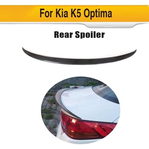 Carbon Fiber Auto Car Rear Wings Trunk Lip Spoiler For Kia K5 Optima 2013 2014 2015