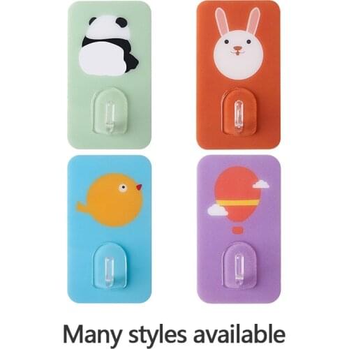 Wall Hanging Self Adhesive Wall Hooks Seamless Multifunctional Hook Family Robe Hanging Multi Purpose Hats Bag Key Decor Tool