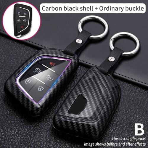 1 pcs ABS Car Key Fob Case Cover Fits for 2020 Cadillac CT4 CT5 Keyless Remote Smart Key