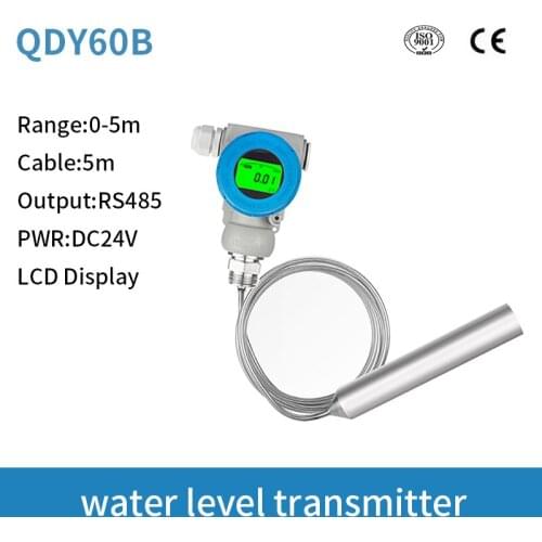 LCD display hydraulic sewage hot water rs485 fuel oil level sensor measuring transmitter instrument tank level indicator