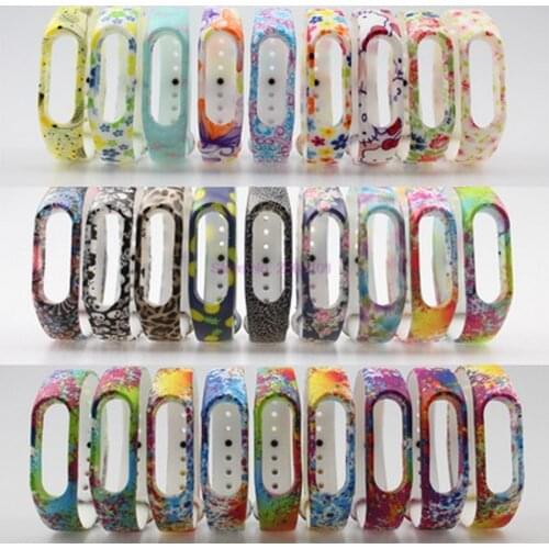 DHL 100pcs Watchband Silicone watch band Replacement Silica Gel Wristband Band Strap For Xiaomi Mi Band 2 Bracelet