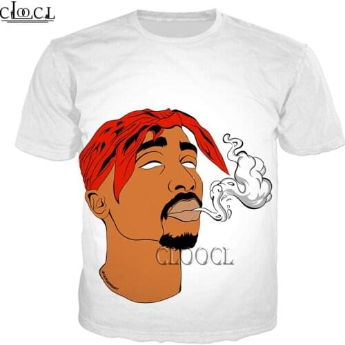 HX Unisex T-Shirt Men Streetwear Rapper Tupac Amaru Shakur 2pac 3D Print Fashion Harajuku Short Sleeve Pullover Drop Shipping