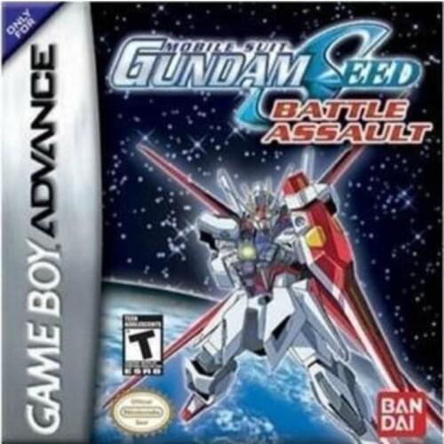 GBA GBASP GBM NDS IDS NDSL IDSL Game Cassette Gundam Seed Battle Assault Game Card English Language Version