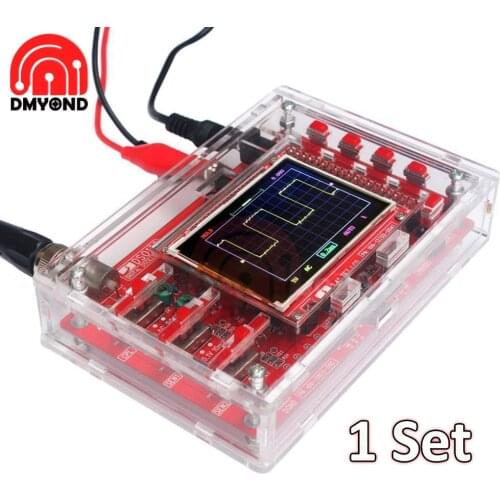Dso138 Oscilloscope Kit 2.4 Inch 12 Bits TFT LCD Digital Oscilloscope 1Msps+Probe Analog Bandwidth STM32F103C8 with Dso138 Case