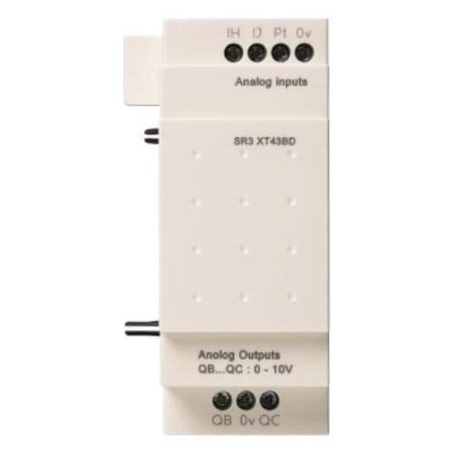 SR3XT43BD analogue I/O extension module - 4 I O - 24 V DC - for Zelio Logic