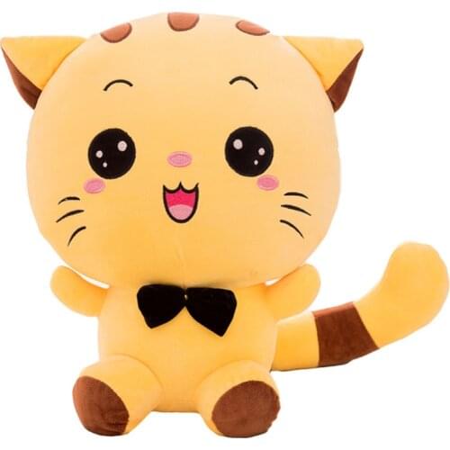 NEW 20CM Cute Kawaii Cat with Bow Plush Dolls Toys Gift Stuffed Soft Doll Cushion Sofa Pillow Gifts Xmas Gift Party Decor gifts