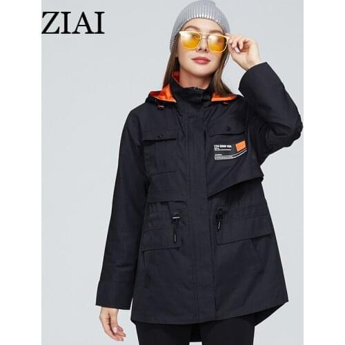 ZIAI 2021 New Trench coats Short parka Womens spring jacket ins style Designer Collection high quality Thin Coat women ZS-T012