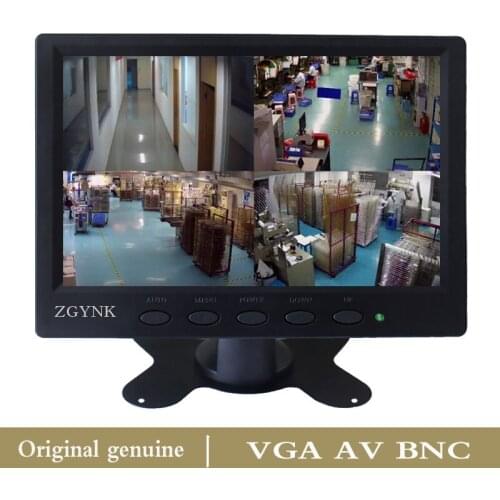 7'' Inch Industrial metal pc monitor with AV/VGA/BNC Computer TFT LED desktop monitor 1024*600