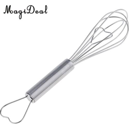 Silver Heart Shaped Egg Beater Hand Mixer Wedding Party Favor Gifts