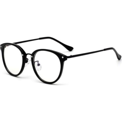 Veshion TR90 Round Cat Eye Vintage Ultralight Glasses Frames Men Women Optical Fashion Computer Glasses
