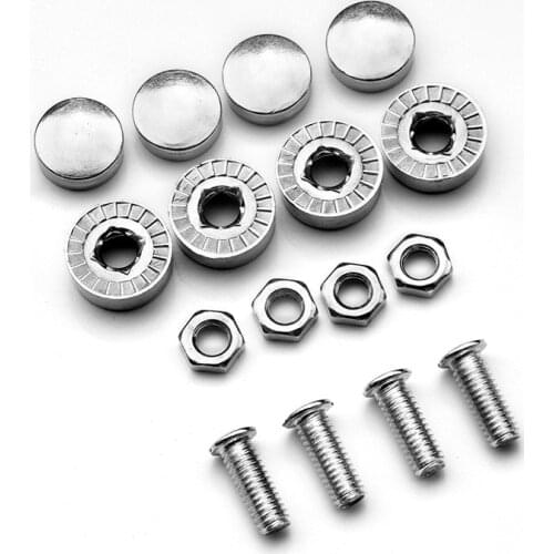 4Pcs/Set Plate Zinc Alloy Anti-theft Screws Car License Plate Bolts Frame Screws Car Accessories Exteriors Protect Car Styling