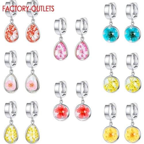 Multiple Models Korean Style Dangle Earrings Genuine 925 Sterling Silver Earrings For Women Wholesale Retail Drop Shipping