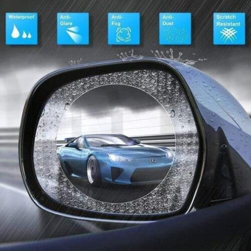 2/4pcs Car Rain Rearview Mirror Films Waterproof Anti-Fog Car Mirror Rain Cover Anti-rain Car Window Rain Protector Glass Film