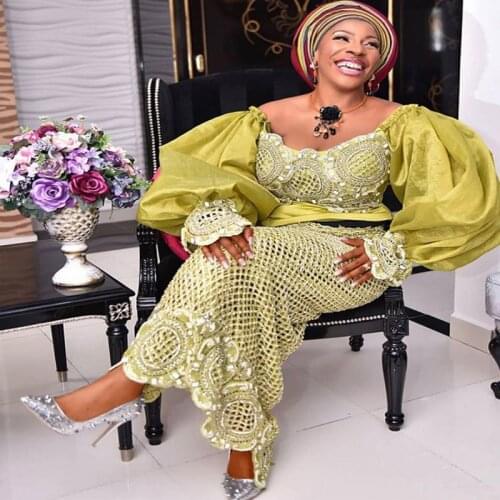 African lace fabrics luxury Embroidery French Mesh Lace Classic lattice korea mesh lace fabric with heavy stones lace SL543