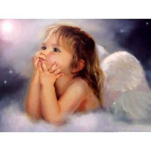 Diamond Painting Cross Stitch Pattern 5D Diamond Embroidery "Girl angel" Home Decor DIY diamond Art XN1493
