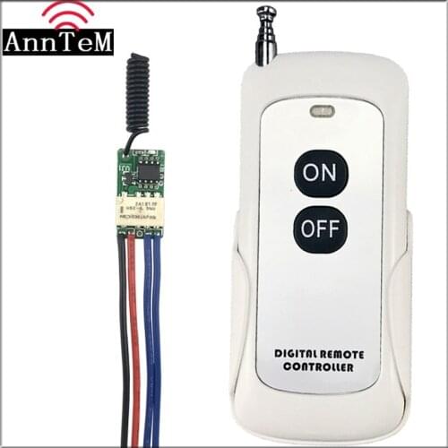 Wireless rf remote control switch dc 3.5v 3.7v 9v 12v 433mhz Mini small switch Micro relay circuit Line Transfer switch Module