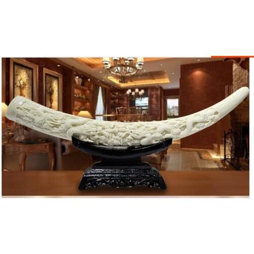 Resin Arts Crafts Home gifts decoration Home Furnishing European decor living room shelf TV cabinet office study Chinese Ivory