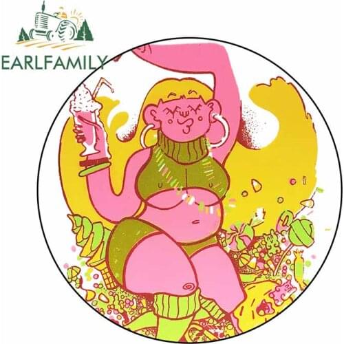 EARLFAMILY 13cm x 13cm For Sexy Women Personality Car Stickers Vinyl Material Decal Scratch-proof Creative Personality Decor