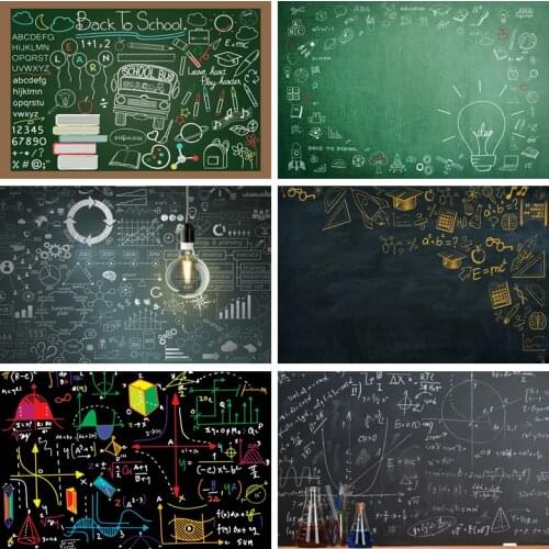 Yeele Back To School Backdrop Photography Background Blackboard Chalk Figure Scene Baby Party Decor Photographic Photo Studio