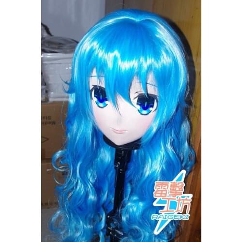 KM91818)Top Quality Handmade Female Resin Full Head Cosplay Japanese Role Play Yoshino Anime Kigurumi Mask Crossdresser Doll