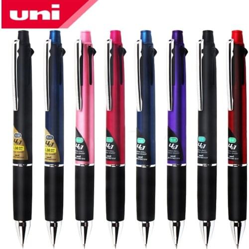 1Pcs UNI 4 + 1 multifunctional pen JETSTREAM MSXE5-1000 0.5mm/ 0.7mm (4 color ballpoint pen + 0.5mm mechanical pencil)