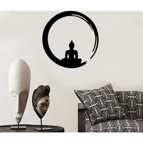 Wall Sticker Enso Zen Circle Meditation Buddha Buddhism Art Accessories Vinyl Decal WL1718