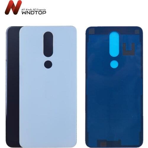 NEW For Nokia X6 2018 Battery Cover 6.1 Plus Back Housing Case For Nokia X5 2018 Rear Door Glass Panel 5.1 Plus Battery Cover
