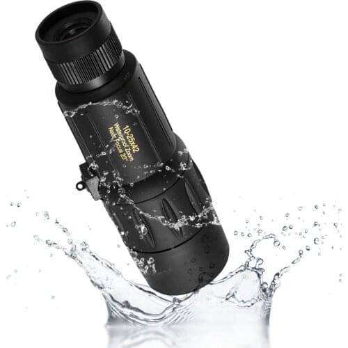 Visionking 10-25x42 Portable Monocular Long Range Waterproof Hunting Bird Watching Telescope Professional Zoom Guide Scope