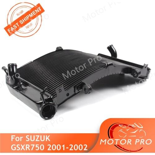 Radiator For Suzuki GSXR 750 2001 2002 Engine Cooling Cooler Motorcycle Replacement Accessories GSX R GSX-R 600 GSXR600 GSXR750
