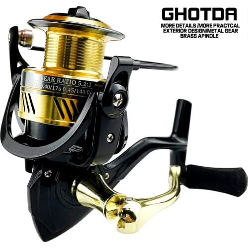 Fishing Reel DW2000-7000 Drag 8kg Metal Spool Handle Spinning Reel Saltwater Carp Reel Fishing
