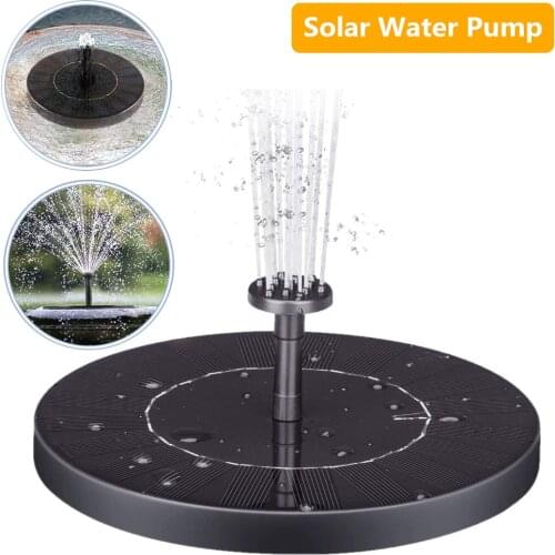 7V Solar Fountain Garden Watering Solar Pump 1.4W Floating Pool Pond Decoration Solar Panel Powered Pump Lawn Decoration