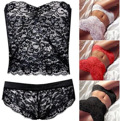 Sexy Lingerie European and American Suit Fashion Lace Cutout Underwear Ladies Bra Set