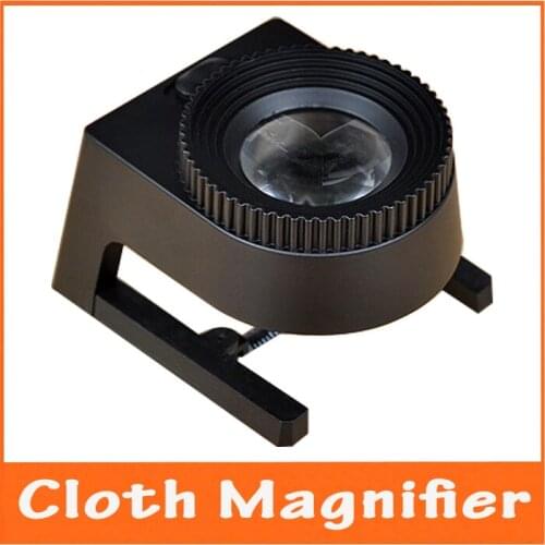 20X LED Illuminated Light Metal Jewelry Appraisal Repair Lupa Stand Folding Cloth Magnifier Magnifying Glass with Scale 1mm