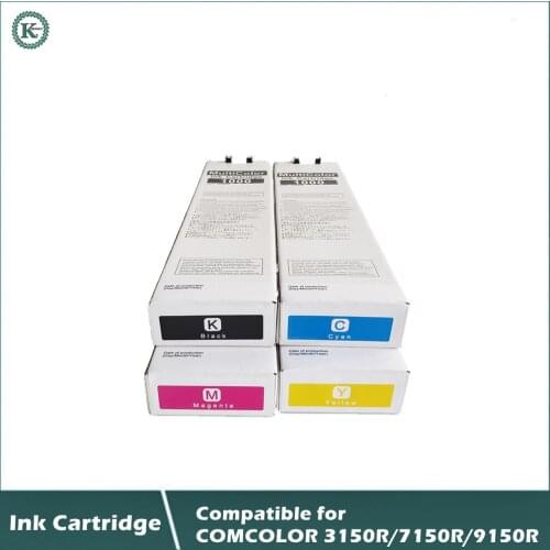 COMPATIBLE ink cartridge for Inkjet Printer Riso comcolor 3150R 7150R 9150R 1000ml K C M Y color one set