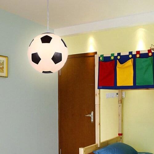 LED Football Shape Hanging Lamp Ceiling Pendant Lamps Glass Night Lights Modern Inside Lighting Home Living Room Decoration Tool