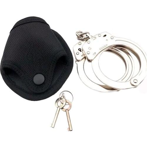 Outdoor Hunting Bag Quick Pull Holder Cuff Tactical Handcuffs Bag Key Chain Ring Handcuff Case Pouch Military Police Waist Bag