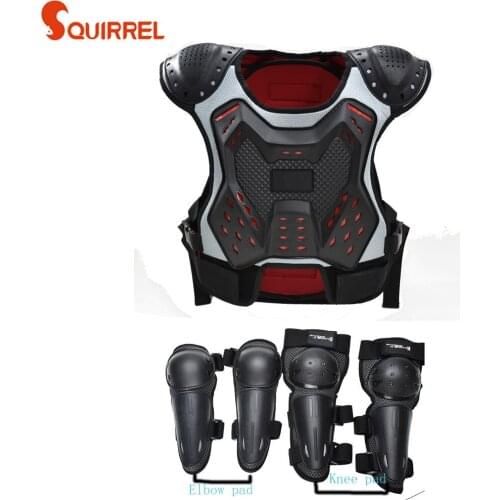 Youth Child Kids Motocross Body protect armor Bicycle Skating Skiing Knee Elbow Guard Anti Impact Drop Resistant Boys and Girls