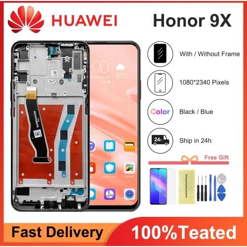 Original 6.59'' For Huawei Honor 9X LCD Display Touch Screen Digitizer Assembly+Frame For Honor 9X STK-LX1 STK-L22 Display