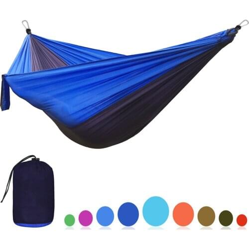 210T Nylon Parachute Hammock Light Weight Outdoor Camping Portable Single Hammock