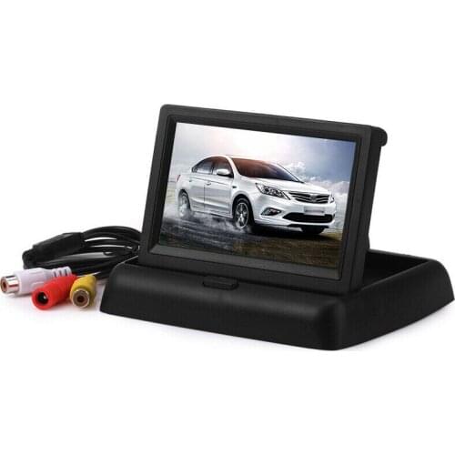 4.3 inch Foldable Car Monitor TFT LCD Display Cameras Reverse Camera Parking System for Car Rearview Monitors NTSC PAL