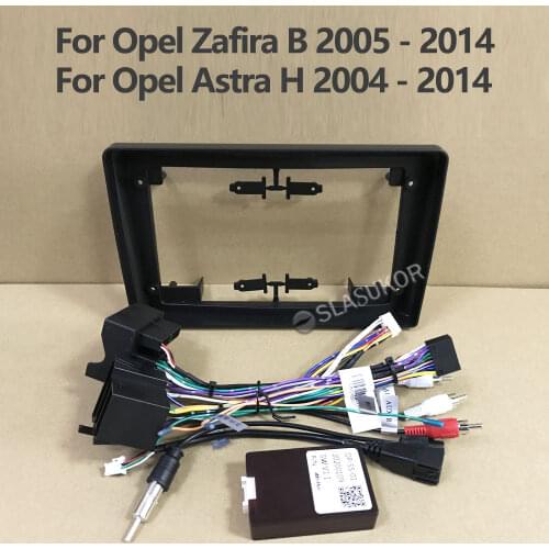 9 inch For Opel Zafira B 2005 2006- 2014 For Opel Astra H 2004 - 2014 Stereo Panel Dash Installation Canbus Cable DVD Frame 2din